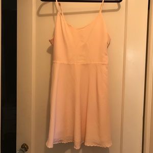 Blush chiffon dress